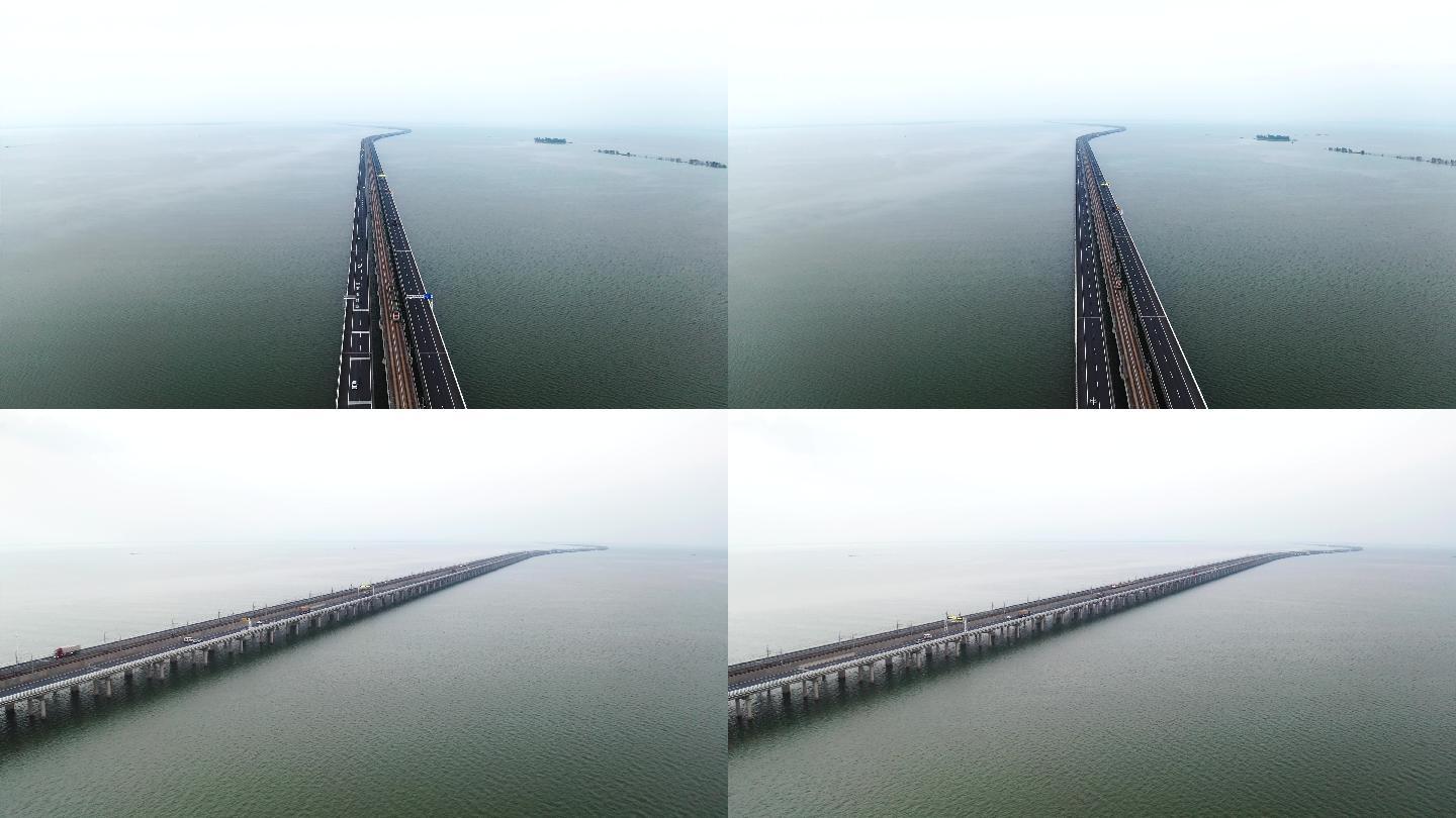 南京石臼湖大桥 4k原素材