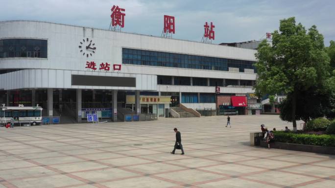 湖南衡阳老火车站航拍