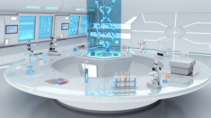 生物化妆品科技实验室_视频素材