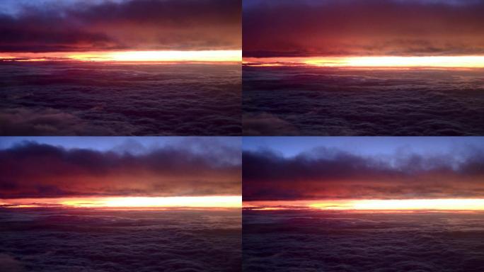 4K万米高空的晚霞