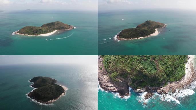海南万宁石梅湾加井岛航拍 4k