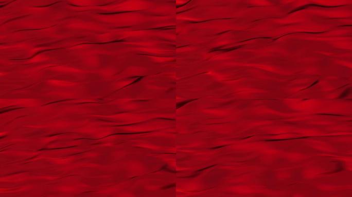 4K动态素材红旗红色红海洋