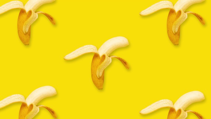 香蕉动漫动画视频素材热带果实
