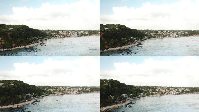 巴西琵琶海滩无人机鸟瞰图