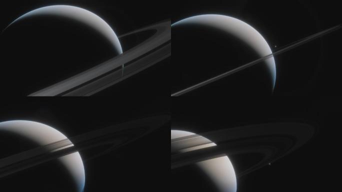 土星的电影动画视频素材太阳系浩瀚星球旅行