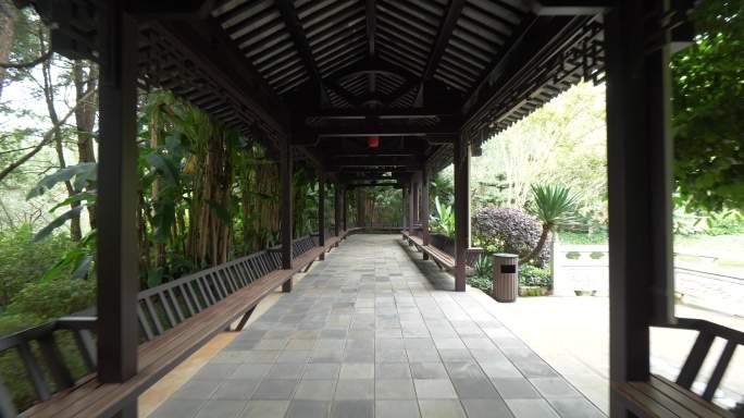 中式园林建筑内部