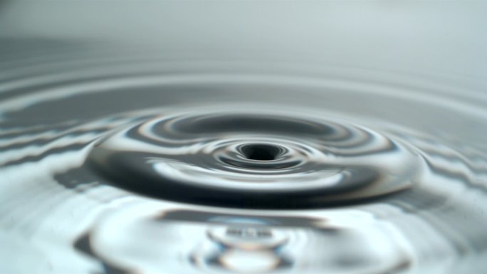 滴水水滴落下概念镜头水资源淡水