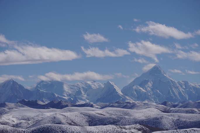 延时拍摄蜀山之王贡嘎雪山雅拉雪山