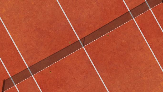 网球场空中垂直俯视图