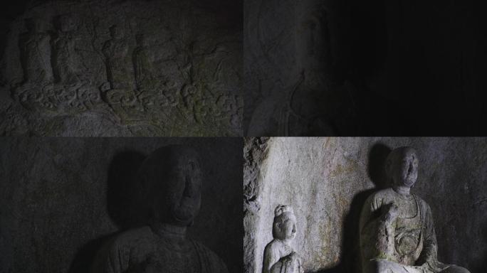 大型石窟浮雕造像群实拍