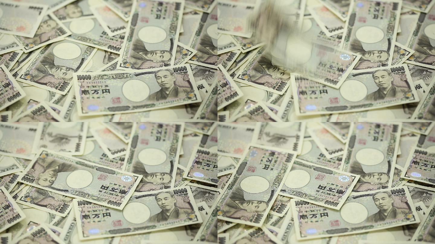 日元日币贬值万元日钞票
