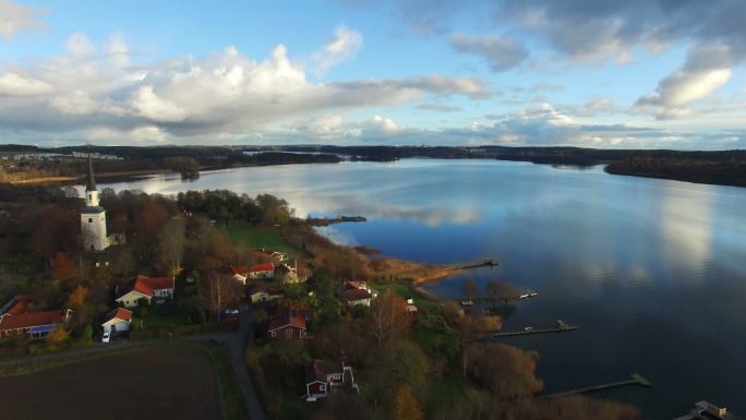 瑞典乡村景观欧洲风光北欧风景村落农村