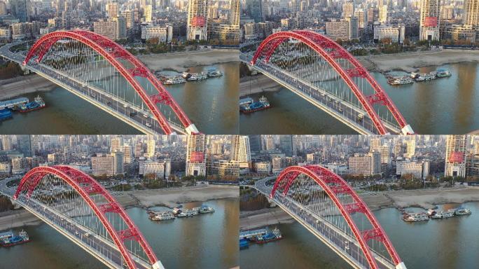 航拍武汉晴川桥