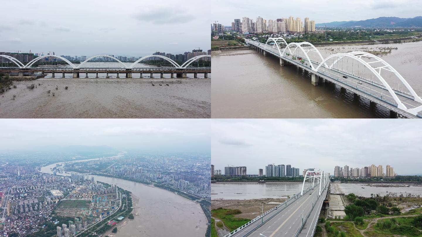 陕西汉中汉江桥闸航拍合集