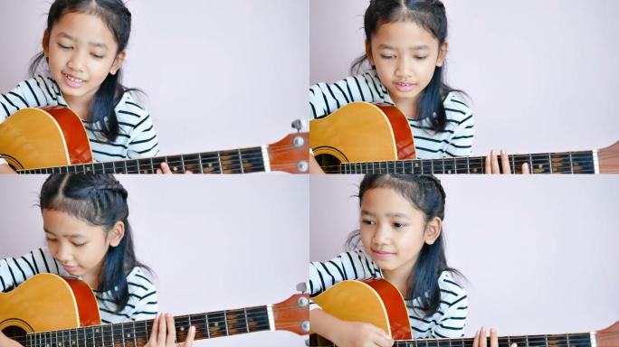 练习吉他的女孩爱好特长