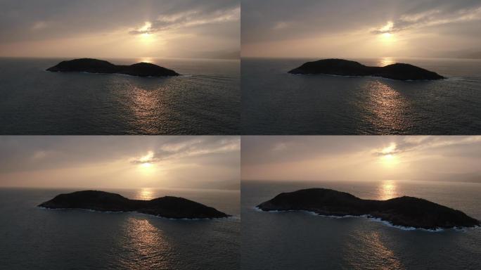 夕阳下的加井岛