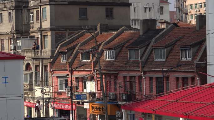 上海红房子红砖楼老房子旧上海建筑