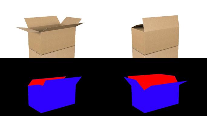 纸板箱形态滑变赛璐璐片法线贴图