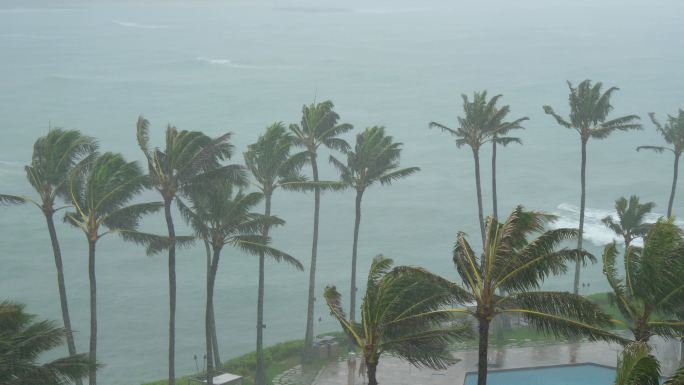 热带风暴台风登陆狂风暴雨海洋季风