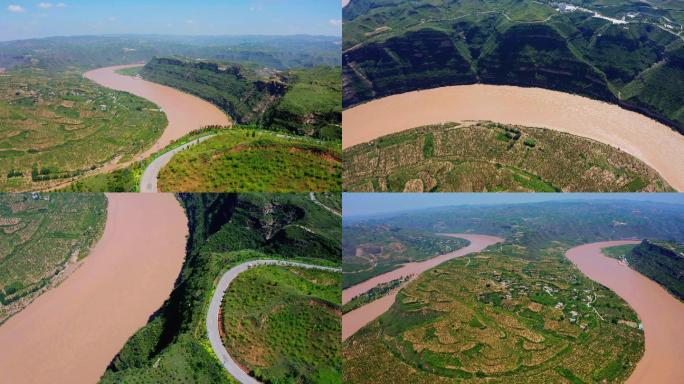 陕西黄河乾坤湾航拍