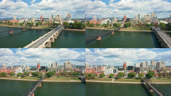 沿宾夕法尼亚州哈里斯堡天际