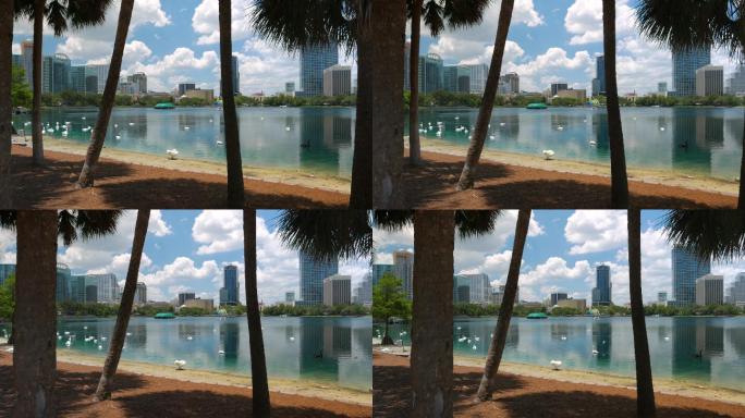 佛罗里达州奥兰多市美丽的伊奥拉湖公园