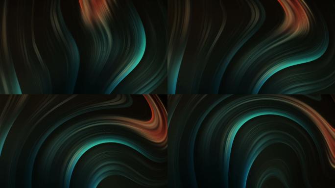 抽象彩色液体漩涡线背景。