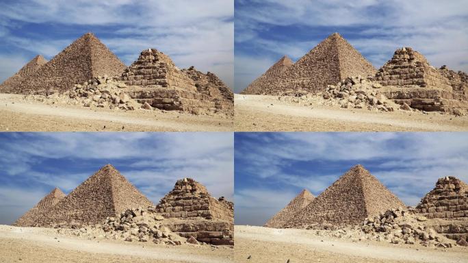 埃及开罗吉萨谷的大金字塔
