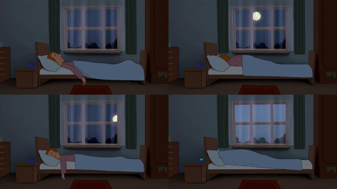 失眠症MG动画特效翻来覆去夜深人静