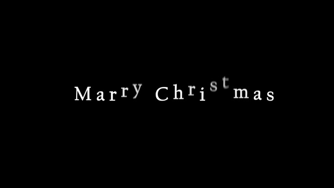 Marry Christmas圣诞节文字