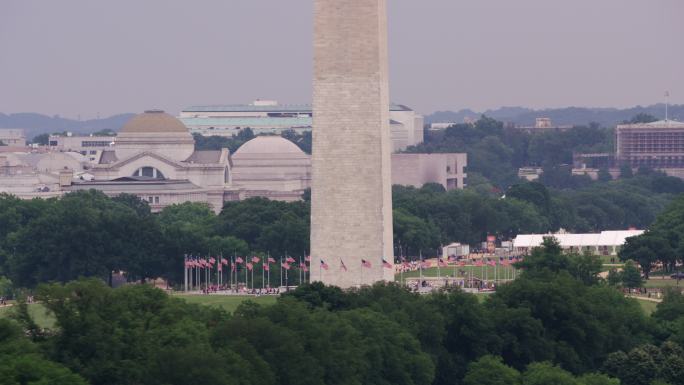 华盛顿纪念碑米国航拍
