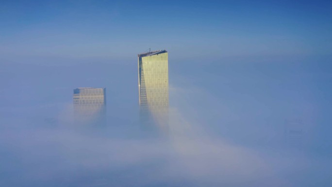 哈尔滨第一高楼富力中心闪耀冰城云海5