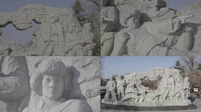 通化抗联纪念馆雕塑2