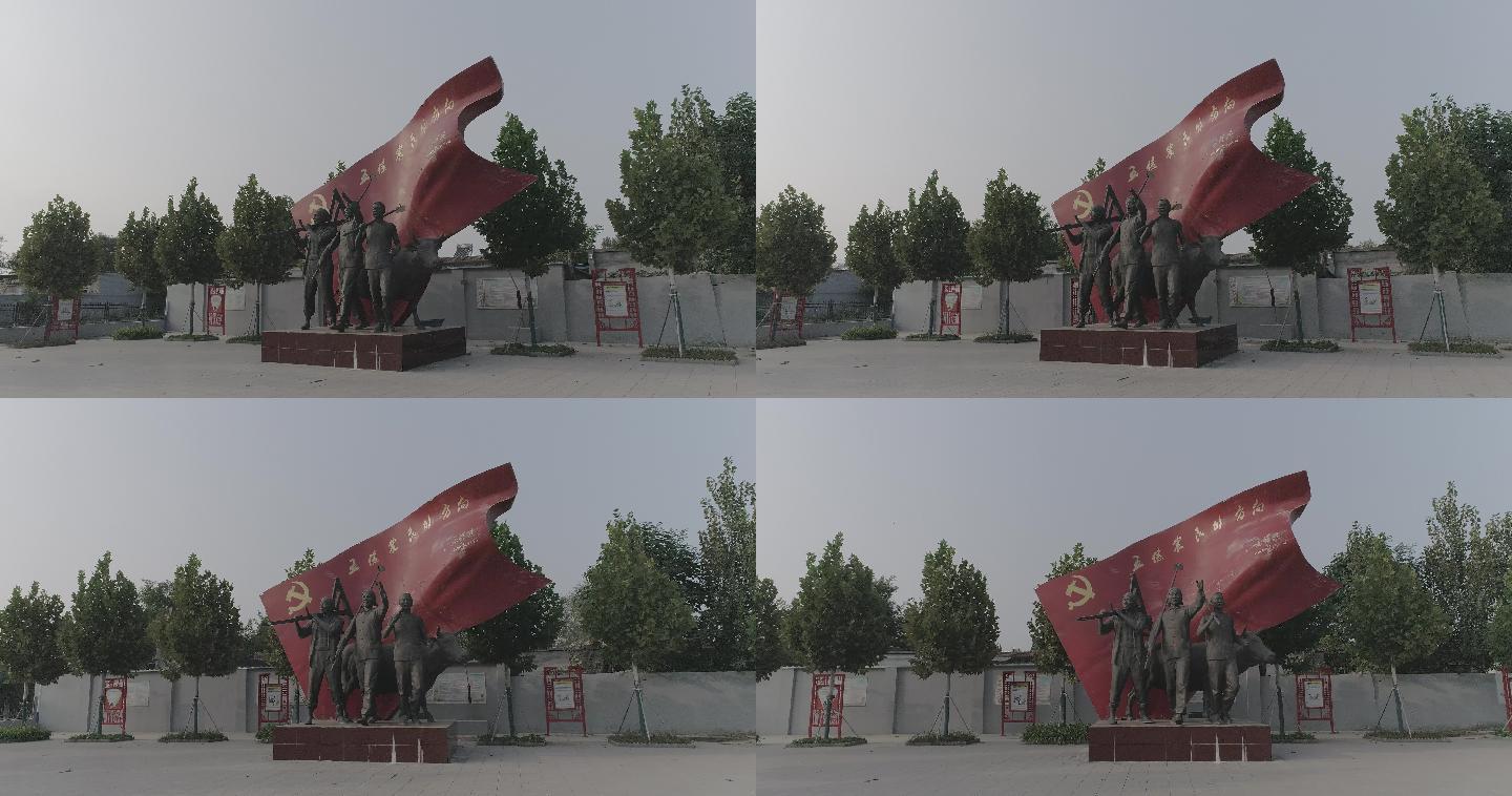 南王庄文化广场五亿农民的方向农民塑像