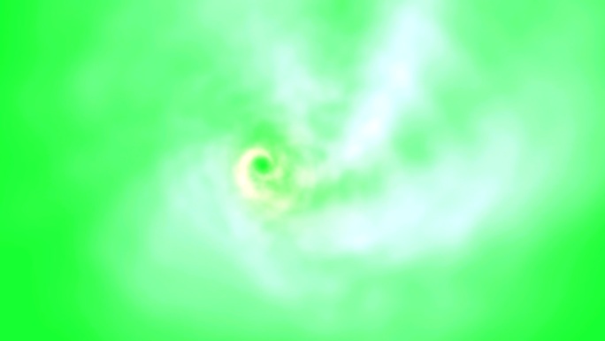 绿色屏幕上的龙卷风云