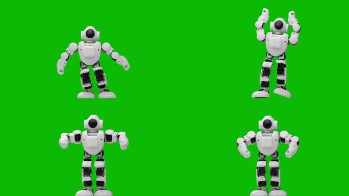 跳舞的机器人展览馆智能机器人流量产品未来