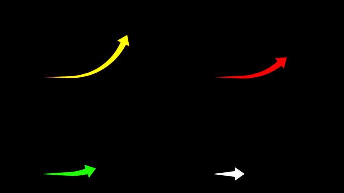 4K箭头上升动画
