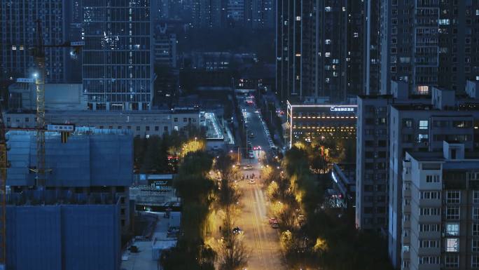 城市街道夜景