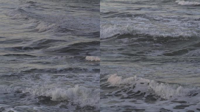 【升格】拍摄大海近海海浪浪花【灰片】