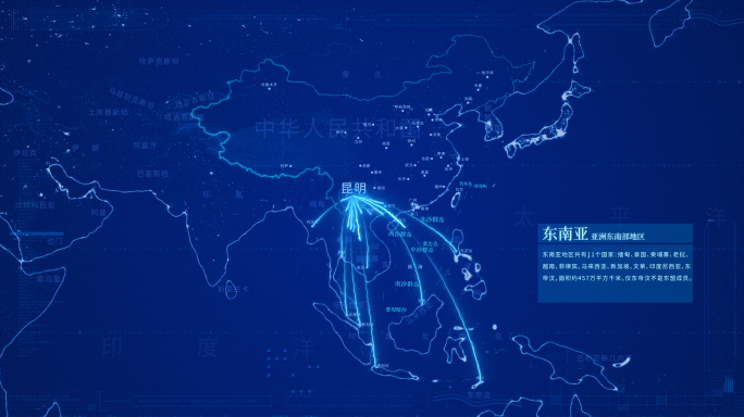 科技地图辐射东南亚地区