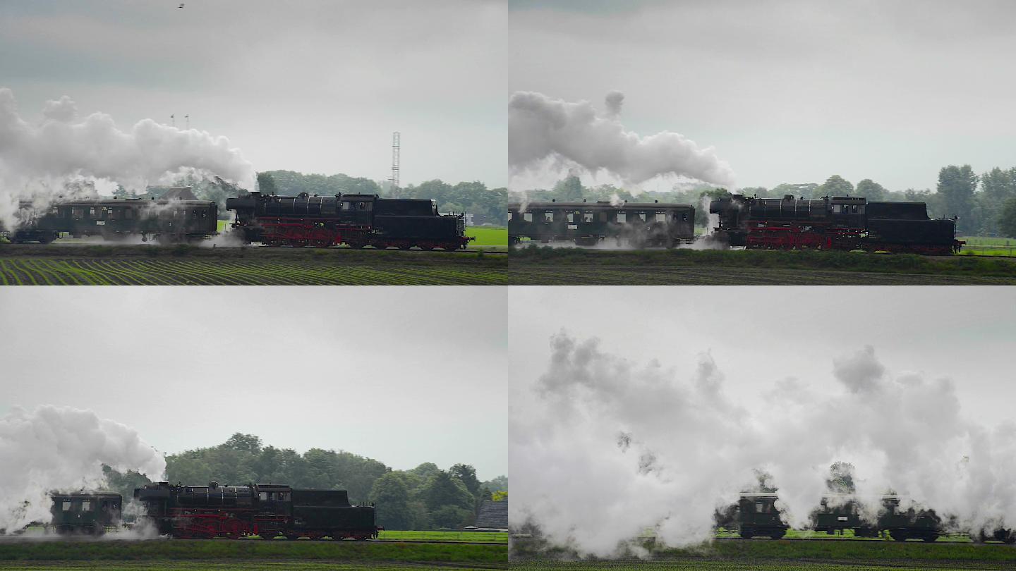 老式蒸汽火车视频素材
