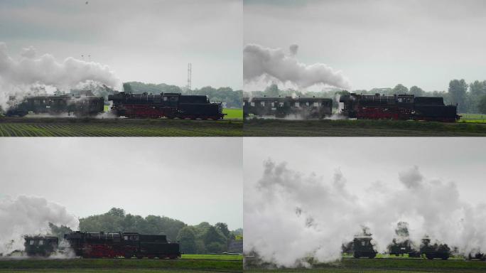 老式蒸汽火车视频素材