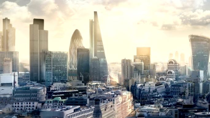伦敦金融城商业景观
