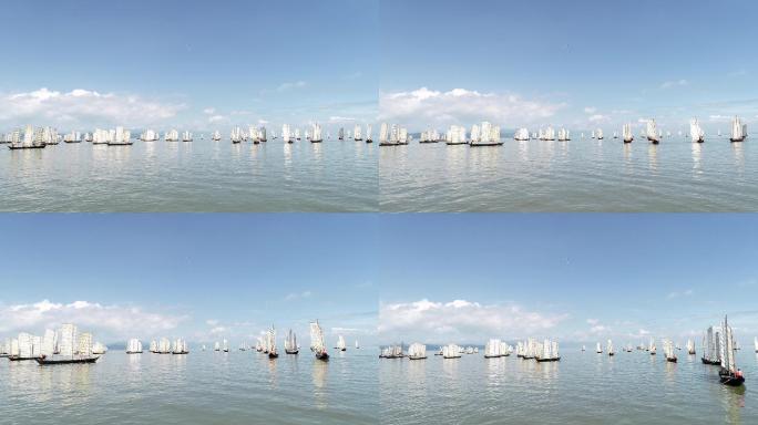 湖泊中的帆船