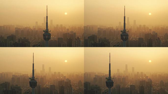 雾霾下的西安电视塔6