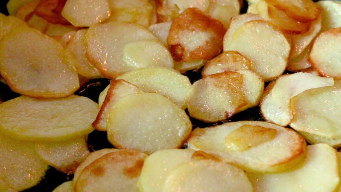 炸薯片健康美食油炸食品炒菜