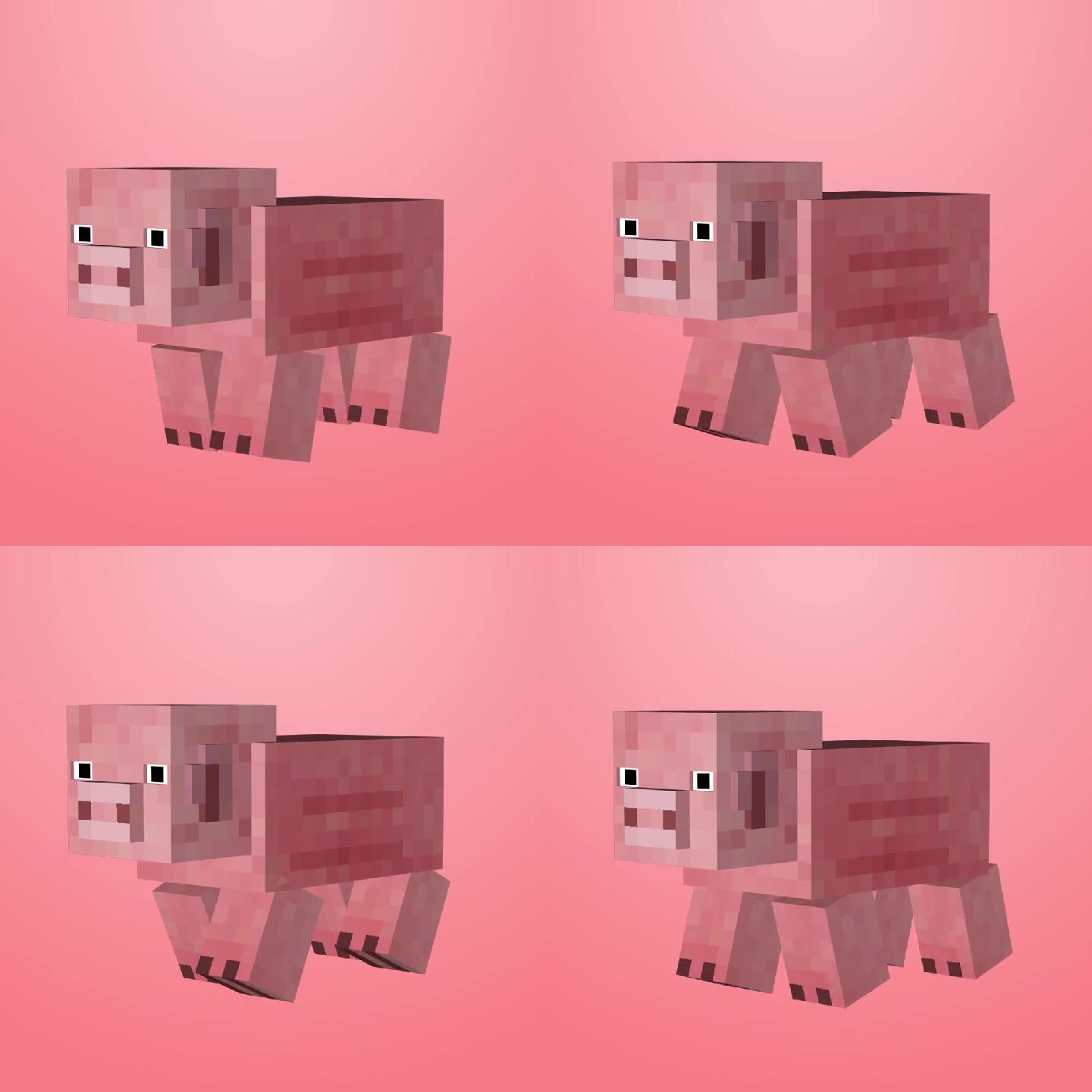 我的世界Minecraft模型-猪