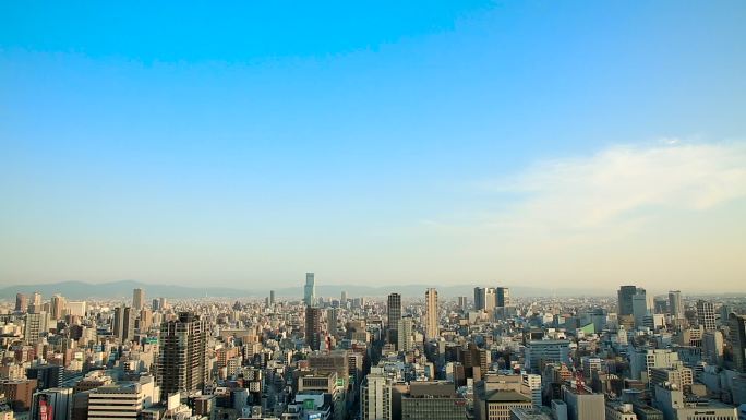 城市鸟瞰图建筑群现代化大气外景全景空镜