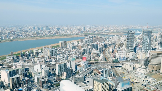 大阪城市景观小日子国家城区建设房子写字楼