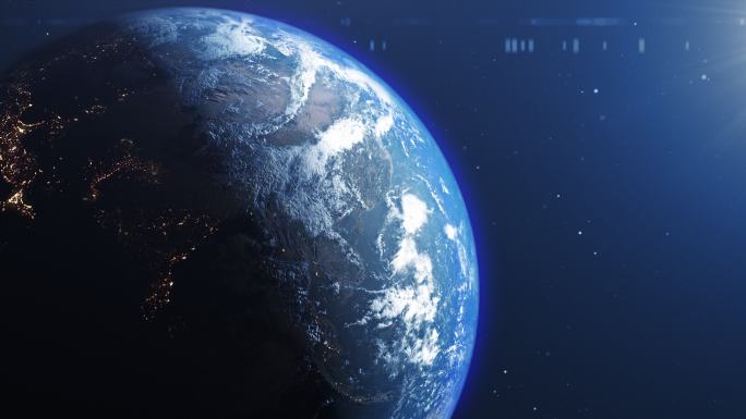 【原创】4K超清太空俯瞰地球